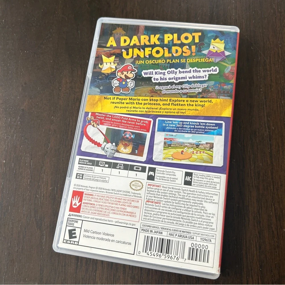 Nintendo Switch Paper Mario The Origami King game